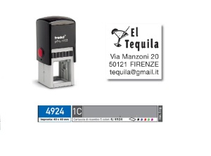 TIMBRO TRODAT QUADRATO Printy 4924 10 RIGHE