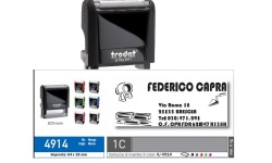 TIMBRI personalizzati con data e testo e logo 8 RIGHE PRINTY 4729 Timbri  Personalizzati con logo online autoinchiostranti fai da te