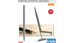 PENNA TIMBRO PERSONALIZZATA CON LOGO 3 RIGHE TRODAT E GOLDRING