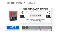 TIMBRI PERSONALIZZATI CON DATA TESTO E LOGO 6 RIGHE PRINTY 4726