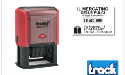 TIMBRI PERSONALIZZATI CON DATA E TESTO E LOGO 6 RIGHE- PRINTY 4727