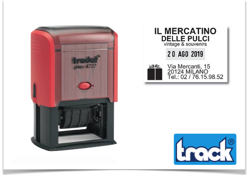 TIMBRI personalizzati con data e testo e logo 6 RIGHE PRINTY 4727 Timbri  Personalizzati con logo online autoinchiostranti fai da te