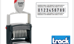 TIMBRO CON NUMERI E TESTI 4 RIGHE TRODAT - ART. 55510