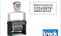 TIMBRO CON NUMERI E TESTI 4 RIGHE TRODAT - ART. 5558 PL