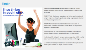 CREARE TIMBRO DI TESTO ONLINE