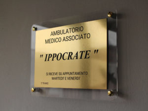 Targhe professionali per esterno